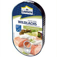 Larsen Pacific Wild Salmon In Garten Herb Sauce (CASE OF 8 x 200g)
