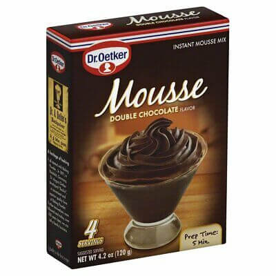 Dr Oetker Double Chocolate Mousse Mix, Serves 4 (CASE OF 12 x 120g)