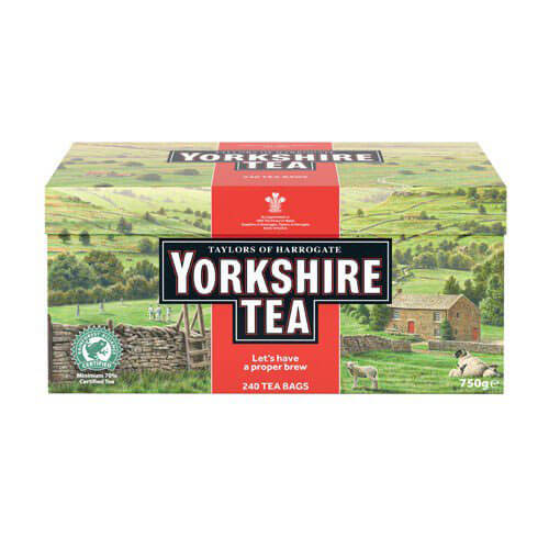 Taylors of Harrogate Yorkshire Tea - Red (Pack of 240 Tea Bags) (CASE OF 6 x 750g)