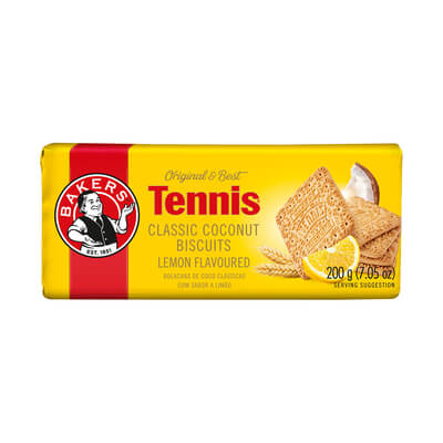 Bakers Tennis Lemon (CASE OF 12 x 200g)