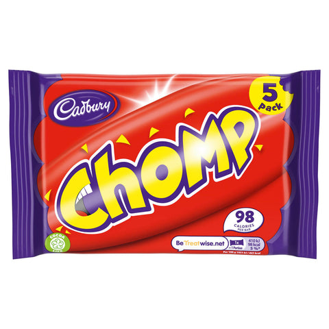 Cadbury Chomp Bars (Pack Of 5 Bars) (CASE OF 18 x 105g)