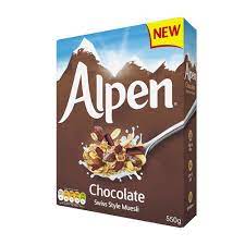 Alpen Muesli - Chocolate Flavor (CASE OF 6 x 550g)