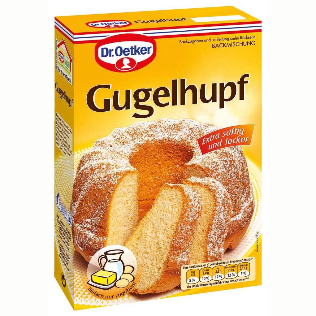 Dr Oetker Gugelhupf Cake Mix (CASE OF 8 x 525g)