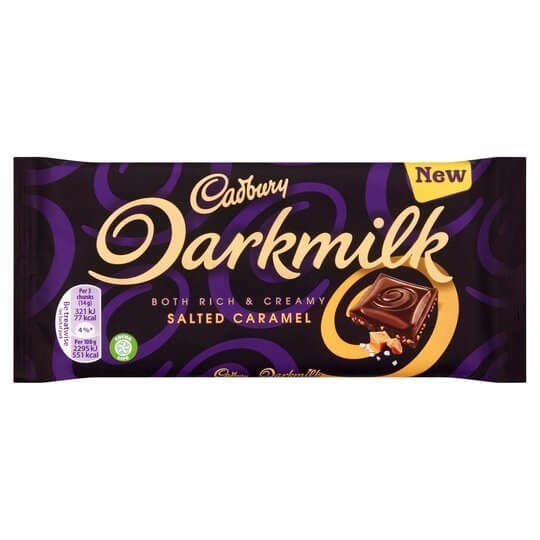 Cadbury Dark Milk Salted Caramel (CASE OF 16 x 85g)