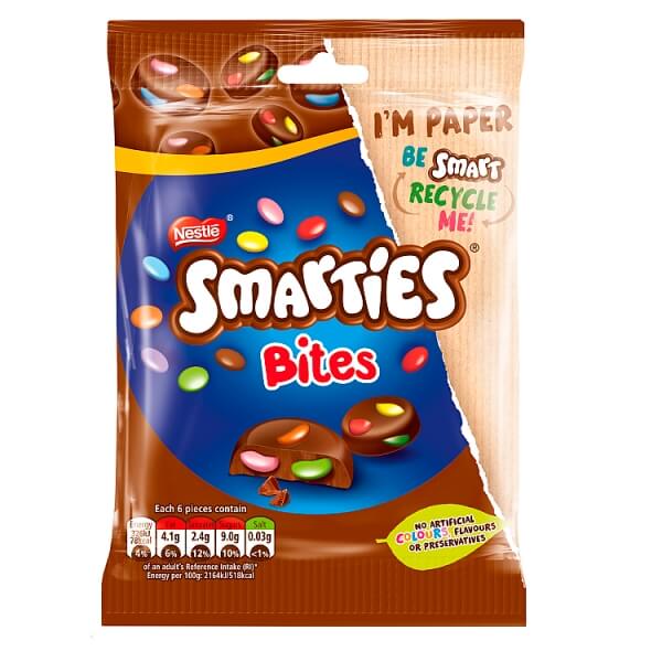 Nestle Smarties Buttons (HEAT SENSITIVE ITEM - PLEASE ADD A THERMAL BOX TO YOUR ORDER TO PROTECT YOUR ITEMS (CASE OF 11 x 90g)