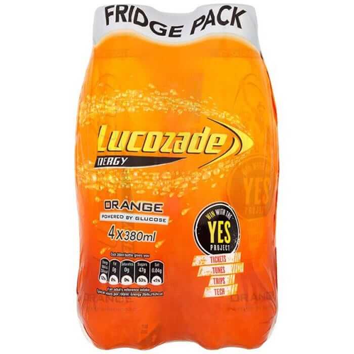 Lucozade Orange Bottle (Pack of 4) (CASE OF 6 x 1520ml)