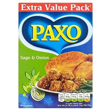 Paxo Sage And Onion Stuffing (CASE OF 8 x 340g)