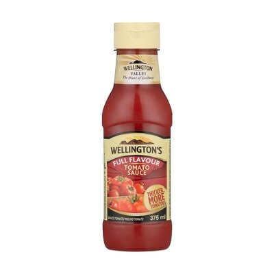 Wellingtons Tomato Sauce New Recipe (Squeeze) (CASE OF 12 x 375ml)