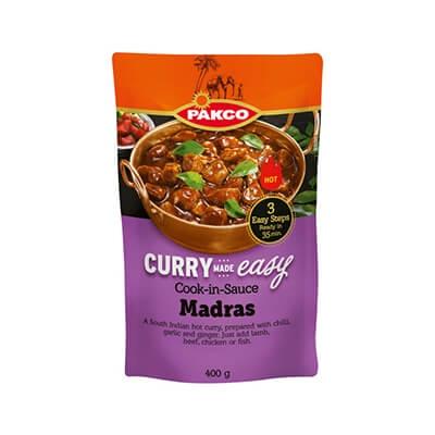 Pakco Curry Made Easy - Madras (CASE OF 6 x 400g)