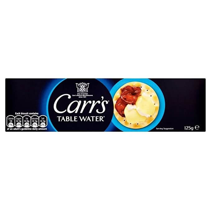 Carrs Table Water Crackers Crispy And Thin (CASE OF 12 x 125g)